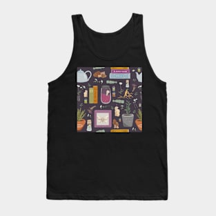 Spell Components Pattern Tank Top